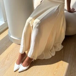 CAREL HEELS TRUE WHITE SATIN(Carel Heels True White Satin) -Dolce Vita Shop Generative Fill