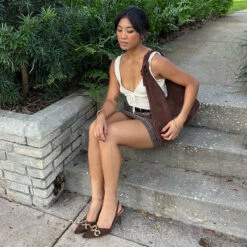 MARIE TOTE CHOCOLATE SUEDE(Marie Tote Chocolate Suede) -Dolce Vita Shop HAYLEEMARIE 3bff0b3d 91ec 4973 b862 3c6f0a391cb9