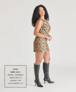 Dolce Vita GYRA WIDE CALF BOOTS BLACK LEATHER(Gyra Wide Calf Boots Black Leather) -Dolce Vita Shop KENNEDY GYRA WC