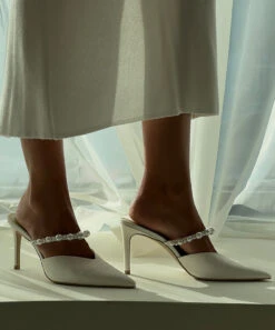 KANIKA PEARL HEELS VANILLA SILK(Kanika Heels Vanilla Silk) -Dolce Vita Shop Kanika 2
