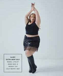 GLORY H2O EXTRA WIDE CALF BOOTS BLACK LEATHER(Glory H2o Extra Wide Calf Boots Black Leather) -Dolce Vita Shop LYNLEY GLORY XWC