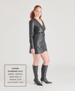 Dolce Vita AUGGIE BOOTS BLACK LEATHER(Auggie Boots Black Leather) -Dolce Vita Shop MONICA AUGGIE STANDARD