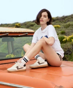 NOTICE SNEAKERS WHITE GREY LEATHER(Notice Sneakers White Grey Leather) -Dolce Vita Shop NOTICEWHITEGREY