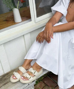 SOYA SANDALS WHITE LEATHER(Soya Sandals White Leather) -Dolce Vita Shop SOYAIVORY