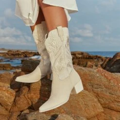 VORAH PEARL BOOTS CREME SEQUIN(Vorah Pearl Boots Creme Sequin) -Dolce Vita Shop VORAH PEARL CREME SEQUIN 1