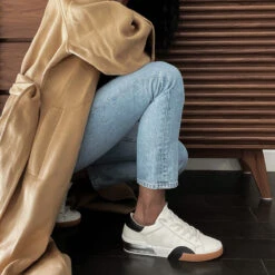 ZINA WIDE SNEAKERS WHITE BLACK LEATHER(Zina Wide Sneakers White Black Leather) -Dolce Vita Shop Zina Black White 635b93f6 449f 4a20 b678 1a63abb26a0b