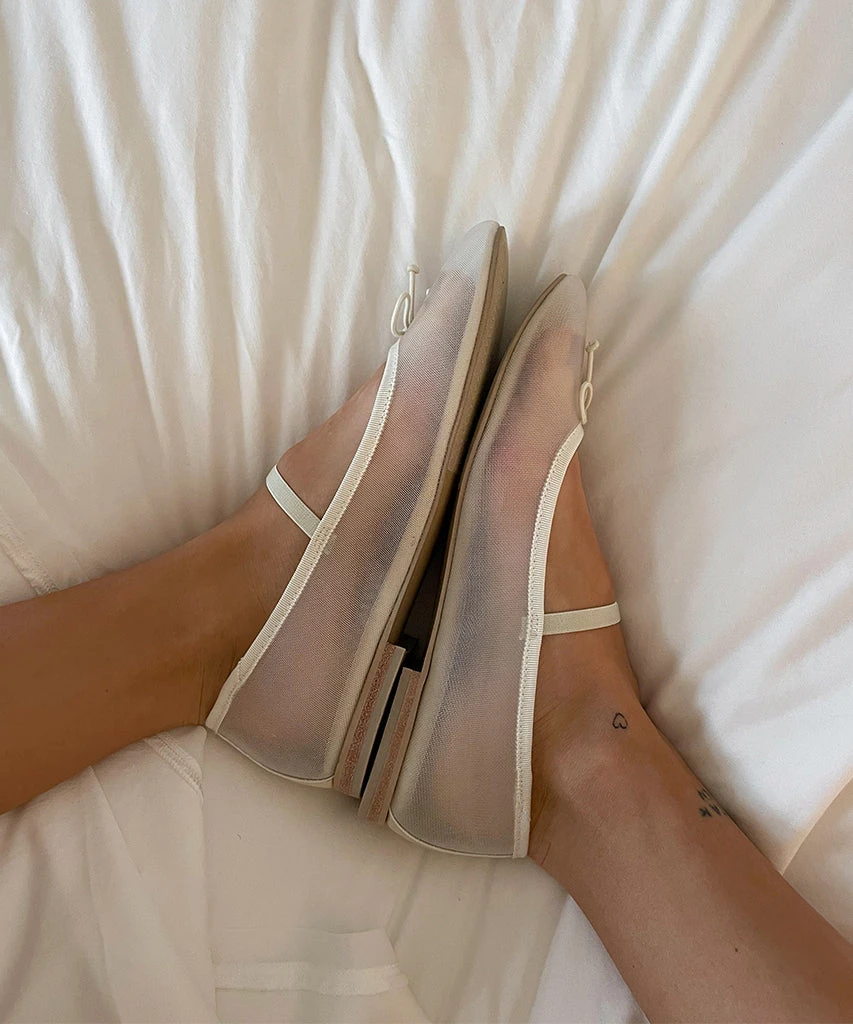 CADEL BALLET FLATS IVORY MESH(Cadel Ballet Flats Ivory Mesh) 2 CADEL BALLET FLATS IVORY MESH(Cadel Ballet Flats Ivory Mesh) - Image 2