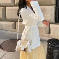 TROPEZ CROSSBODY WHITE NATURAL CANE(Tropez Crossbody White Natural Cane) -Dolce Vita Shop remonia TROPEZ WHITE 4