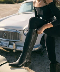 SAMSIN BOOTS BLACK LEATHER(Samsin Boots Black Leather) 17 SAMSIN BOOTS BLACK LEATHER(Samsin Boots Black Leather) -Dolce Vita Shop samb